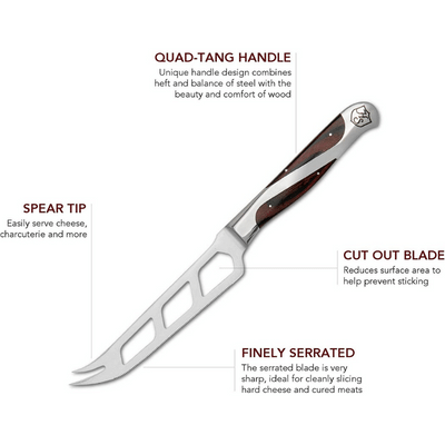 Pakkawood and German Steel Cheese Knife